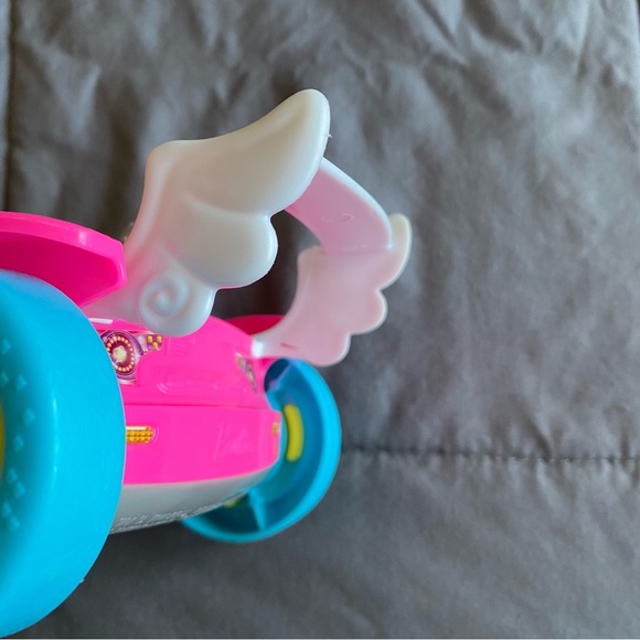 2016 Hot Pink Barbie Convertible Car Stars Rainbow Small Plastic Fun - Picture 12 of 12